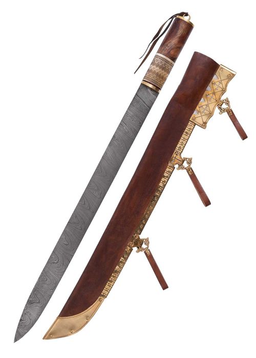 Wikiński saks z ostrzem ze stali damasceńskiej, Birka