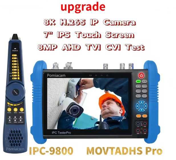Moнитор тестер видеонаблюдения IPC-IPC 9800MOVTADHS PRO  8MP