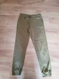 Spodnie dresowe chlopiece zielone khaki Szachownica 146 153