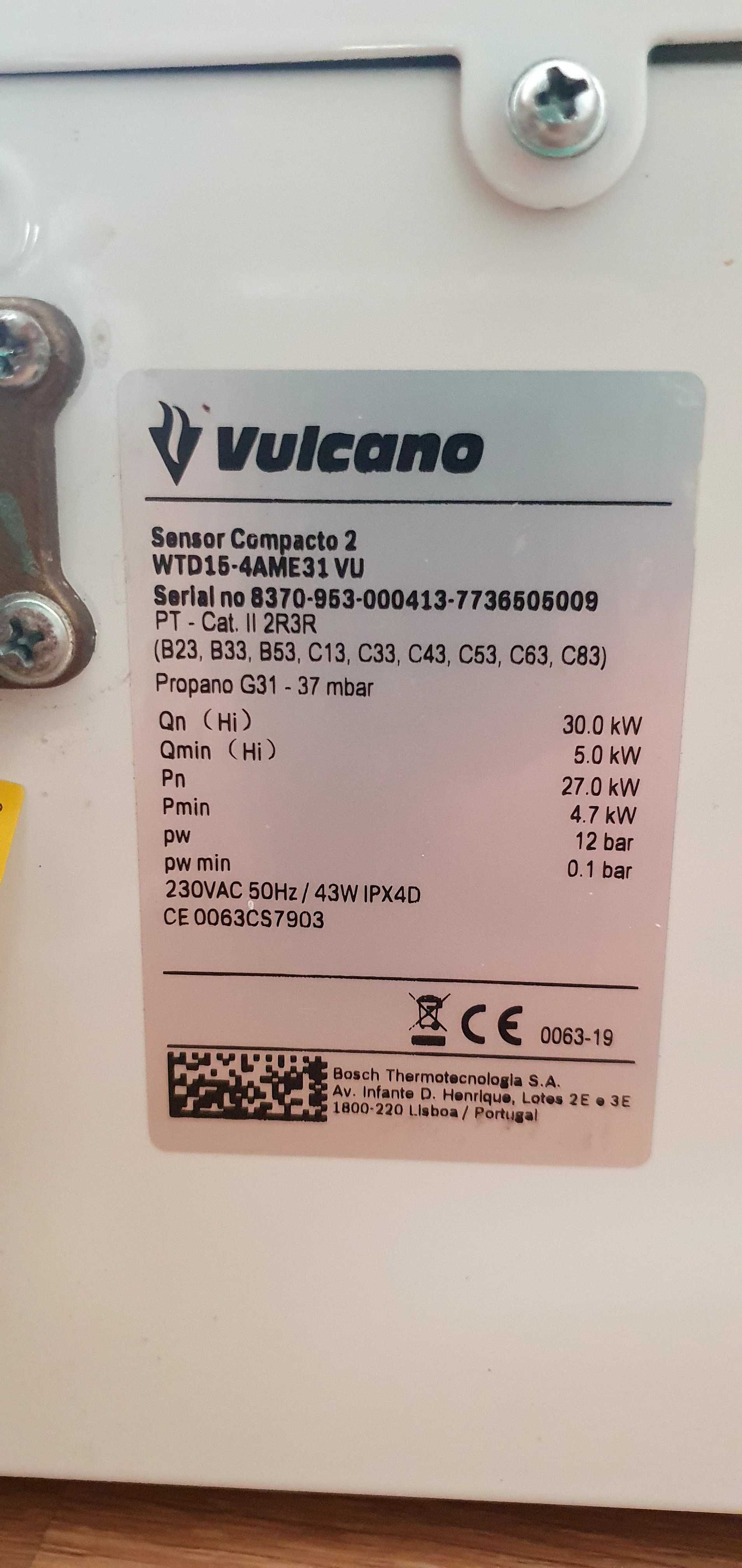 Esquentador Vulcano WTD15-4AME31 VU (15L) Gás Propano
