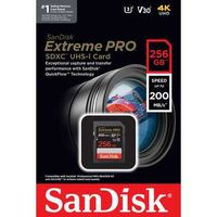 Карта пам'яті SanDisk Extreme PRO 128GB 256GB SD SDXC Card 4K 3D відео