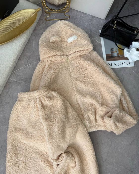 Жіночий плюшевий костюм, Тедді, Теплий зимовий костюм барашек