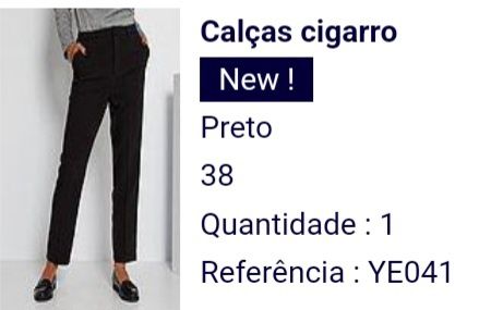 Calças Cigarro KIABI