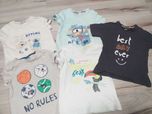 5 koszulek chłopięcych Pepco Smyk r. 98 t-shirty chłopięce