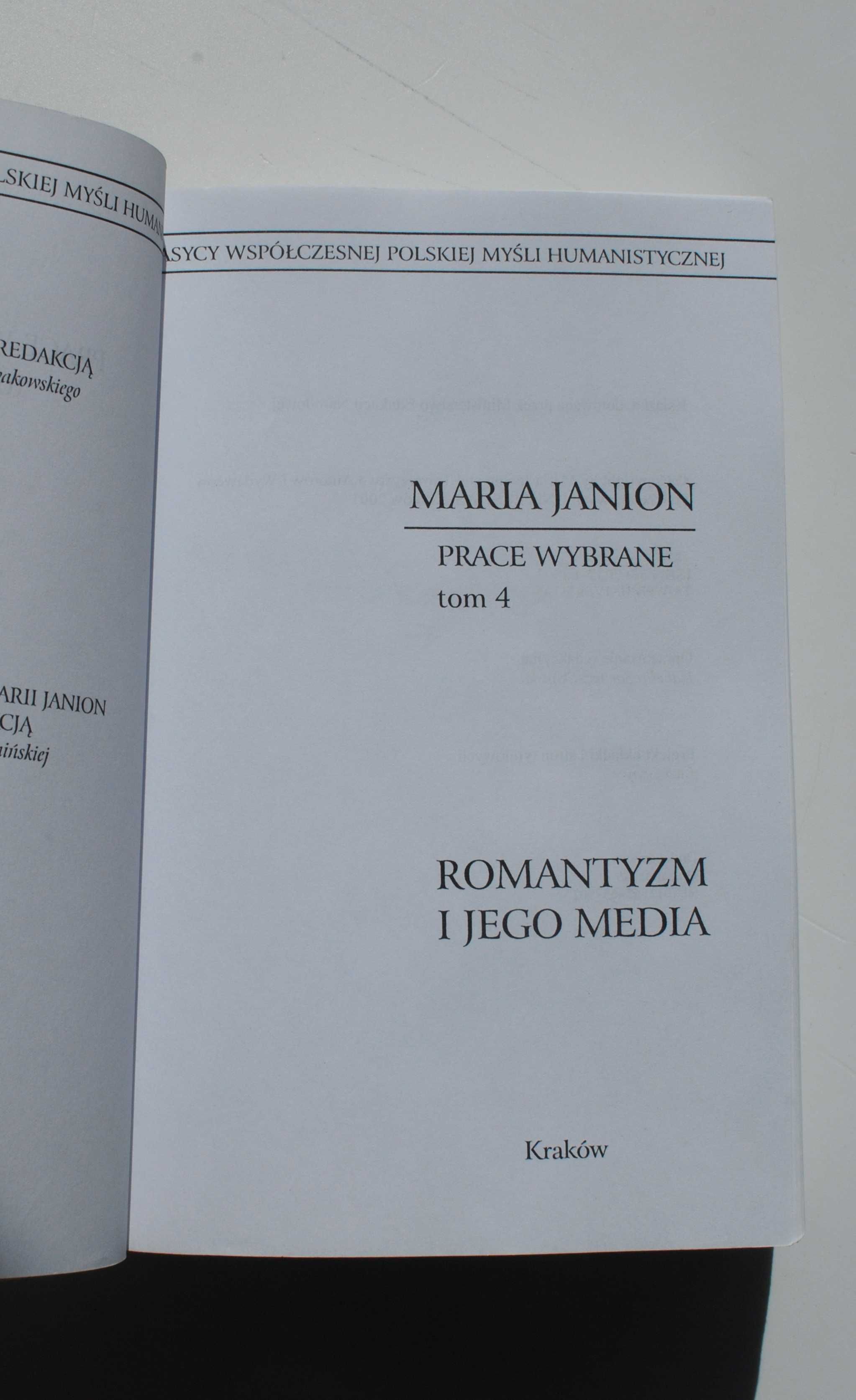 Maria Janion. Romantyzm i jego media