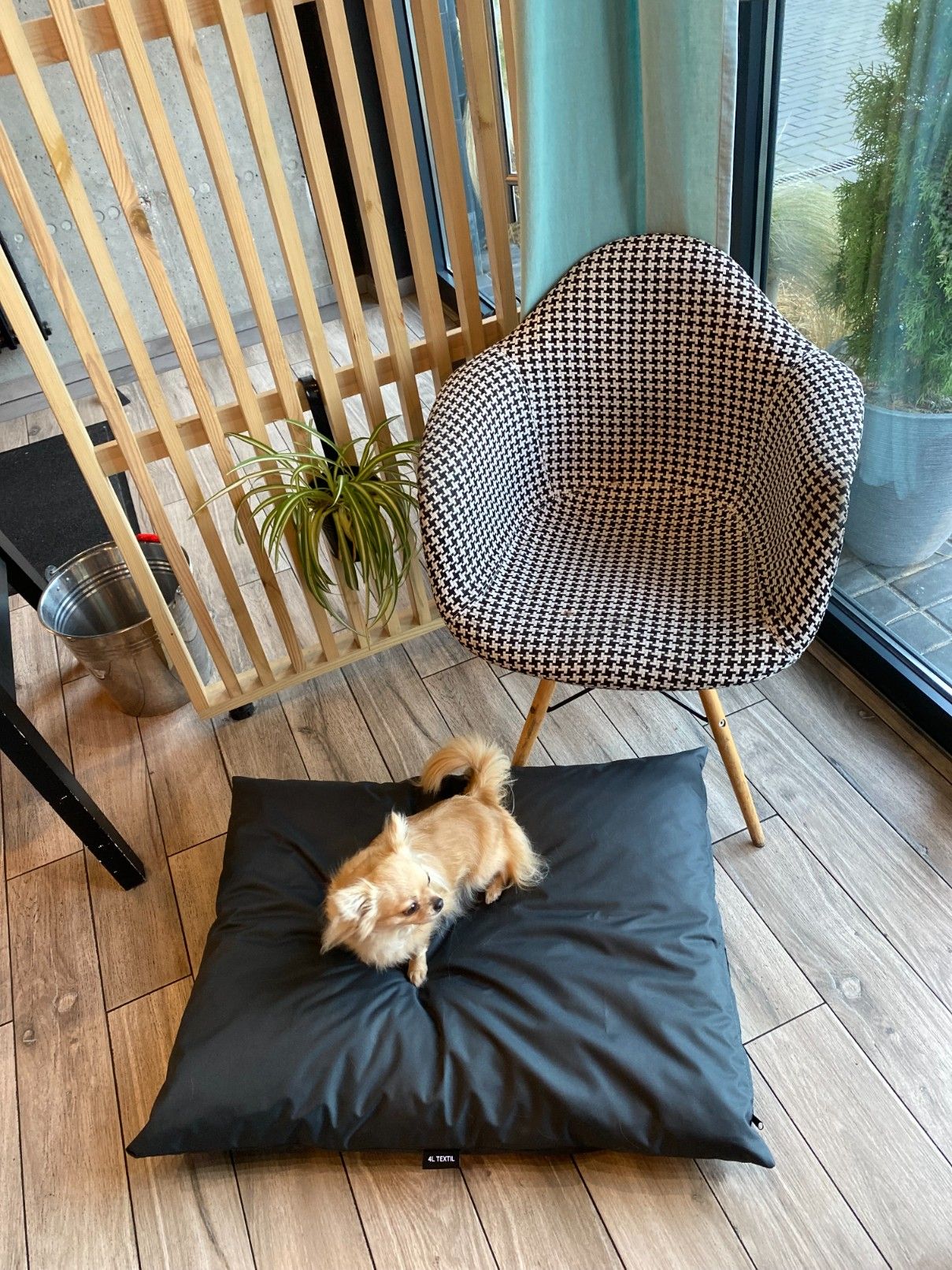 Wodoodporne legowisko poduszka dla psa ZOE (80x60 cm, Czarny)