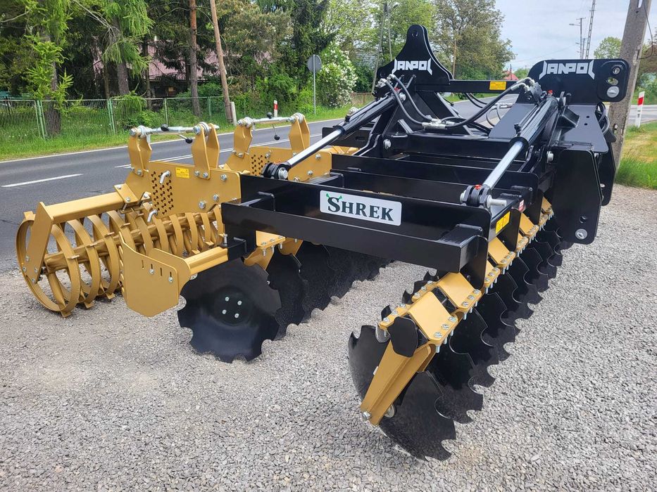 brona talerzowa hydrauliczna JANPOL SHREK 4m 560 talerz daszek 600