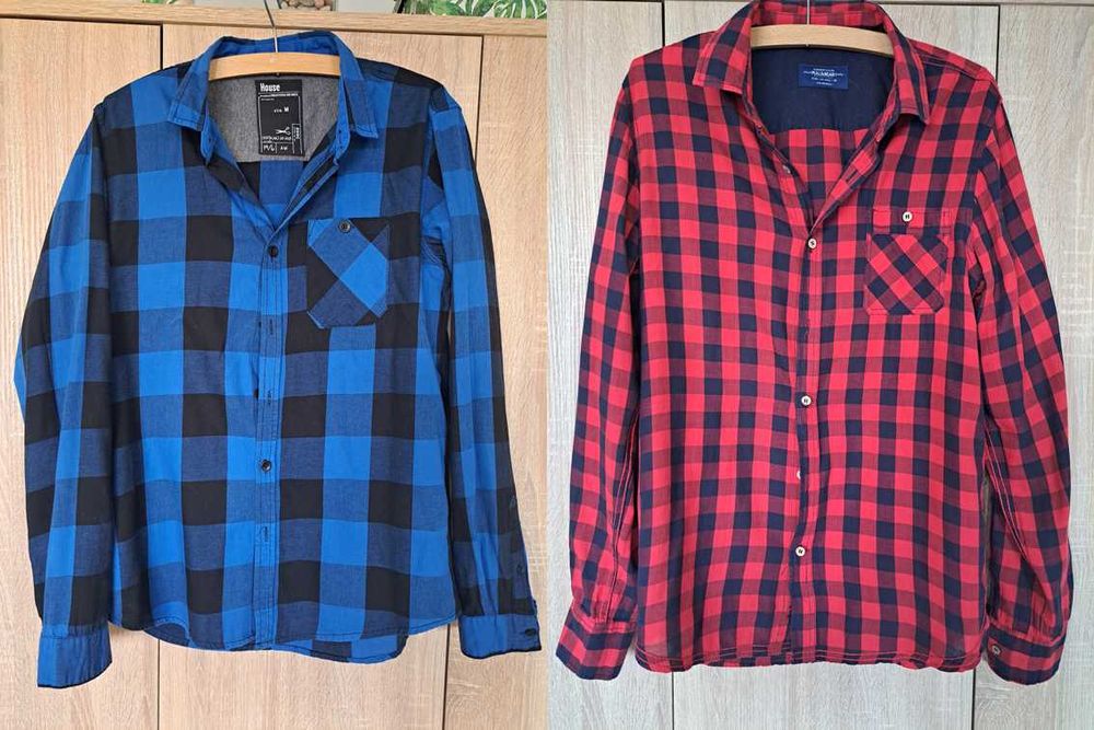 2 koszule męskie House, Pull & Bear, rozmiar M
