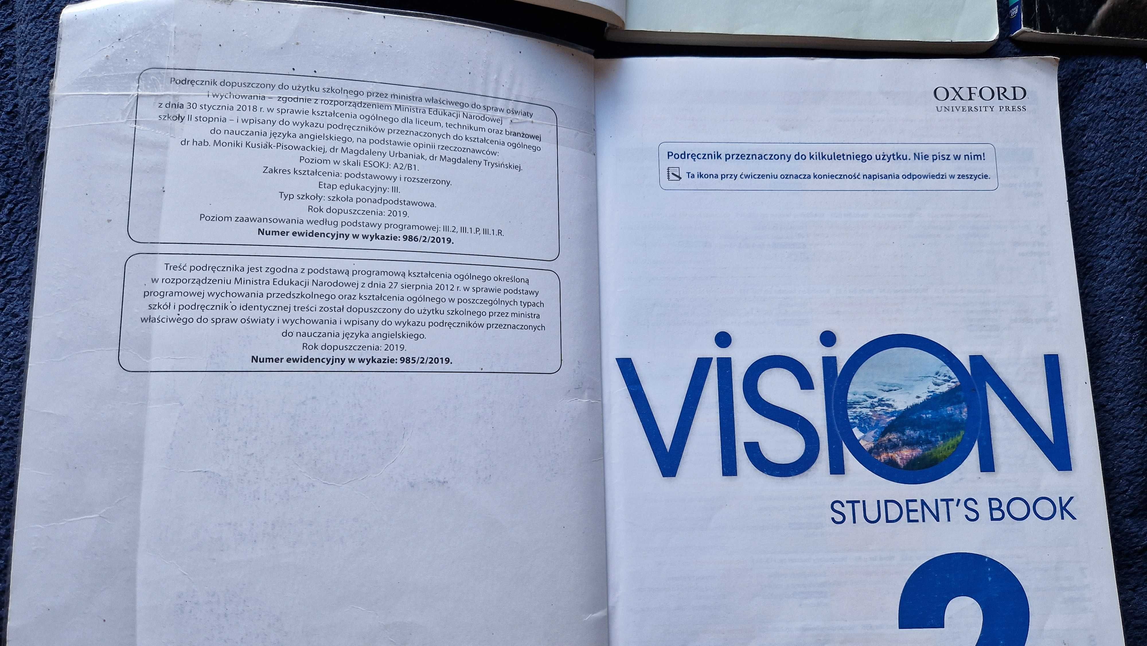 Vision 2 podręcznik + ćwiczenia