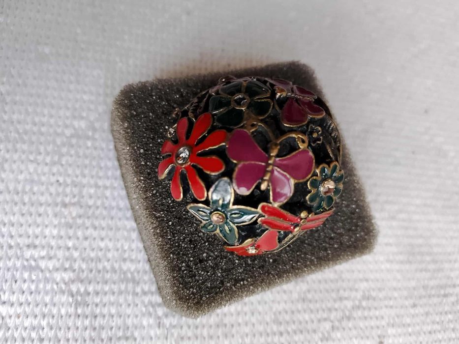 Pierścionek vintage mosiądz