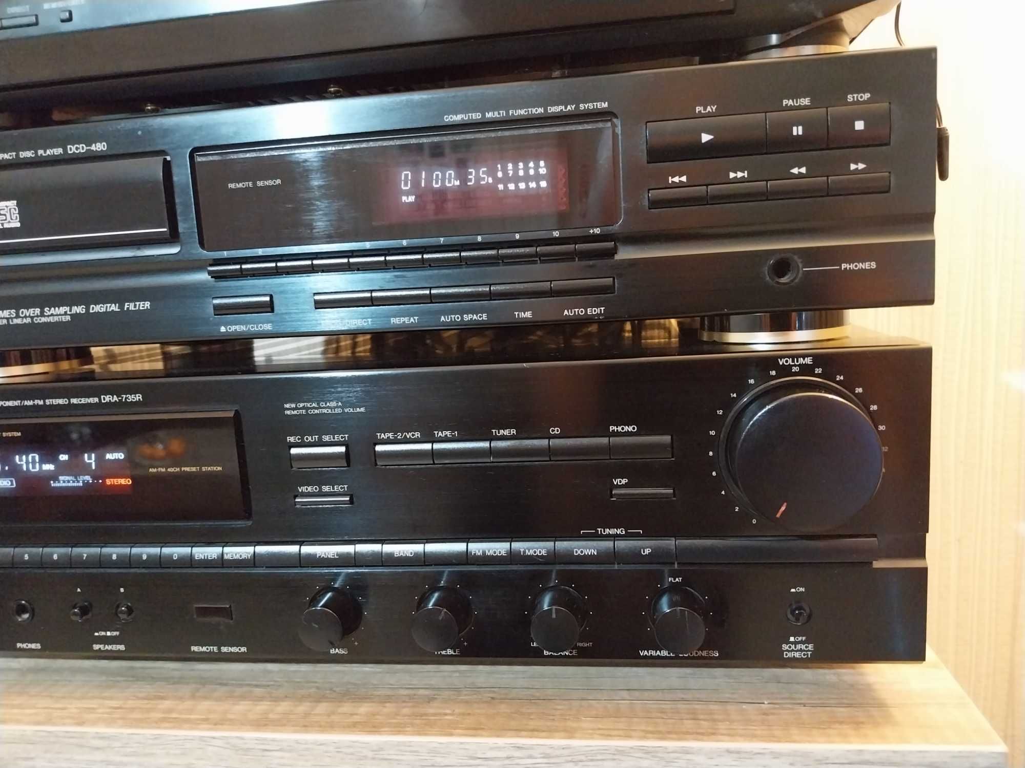 Amplituner DENON dra 735r  2x80w 8 ohm 10kg Japan+dcd Denon 480