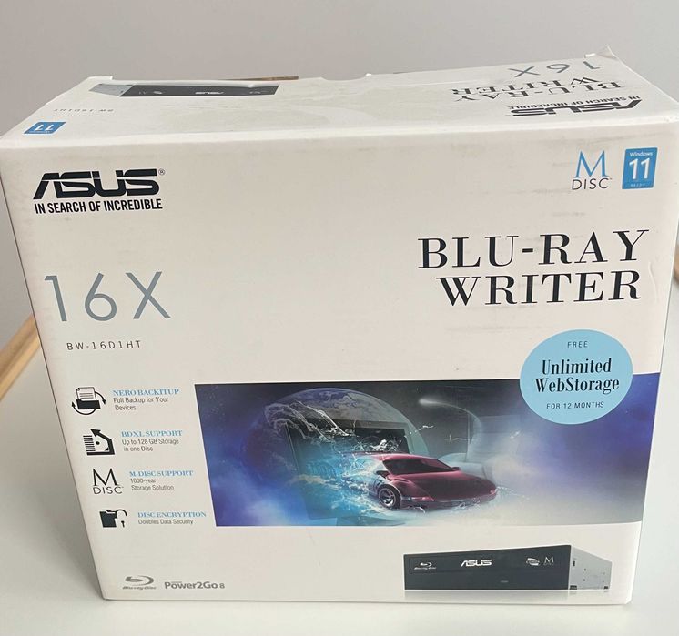 Nowa nagrywarka Blu-ray ASUS BW-16D1HT – 16x, M-DISC, Full HD