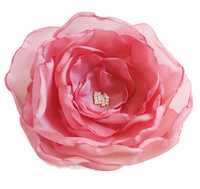 Broszka kwiat pudrowy róż 10cm