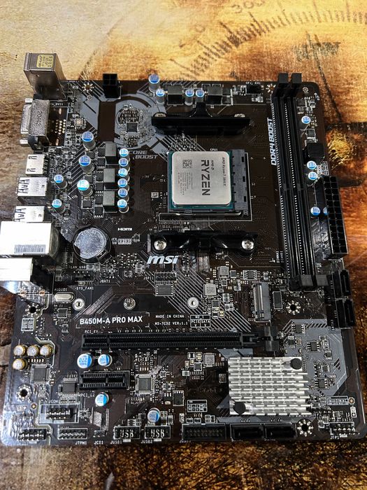 AMD Ryzen 7 3800X + Msi B450A Pro Max комплект