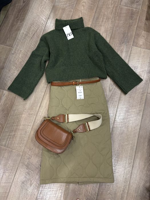 Спідниця Zara тепла стьобана