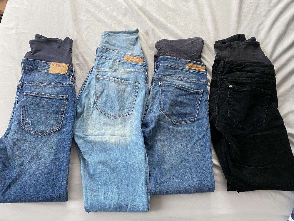 Jeansy ciążowe H&M MAMA  cztery pary rozmiar 38