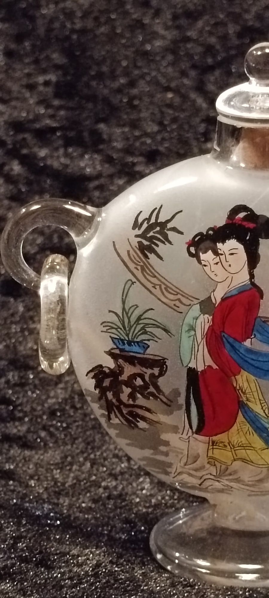 "Snuff Botle" Dinastia Qing - Vidro - Séc XIX