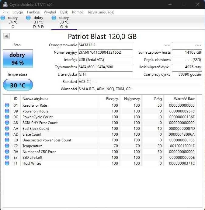 Dysk SSD Patriot 120GB