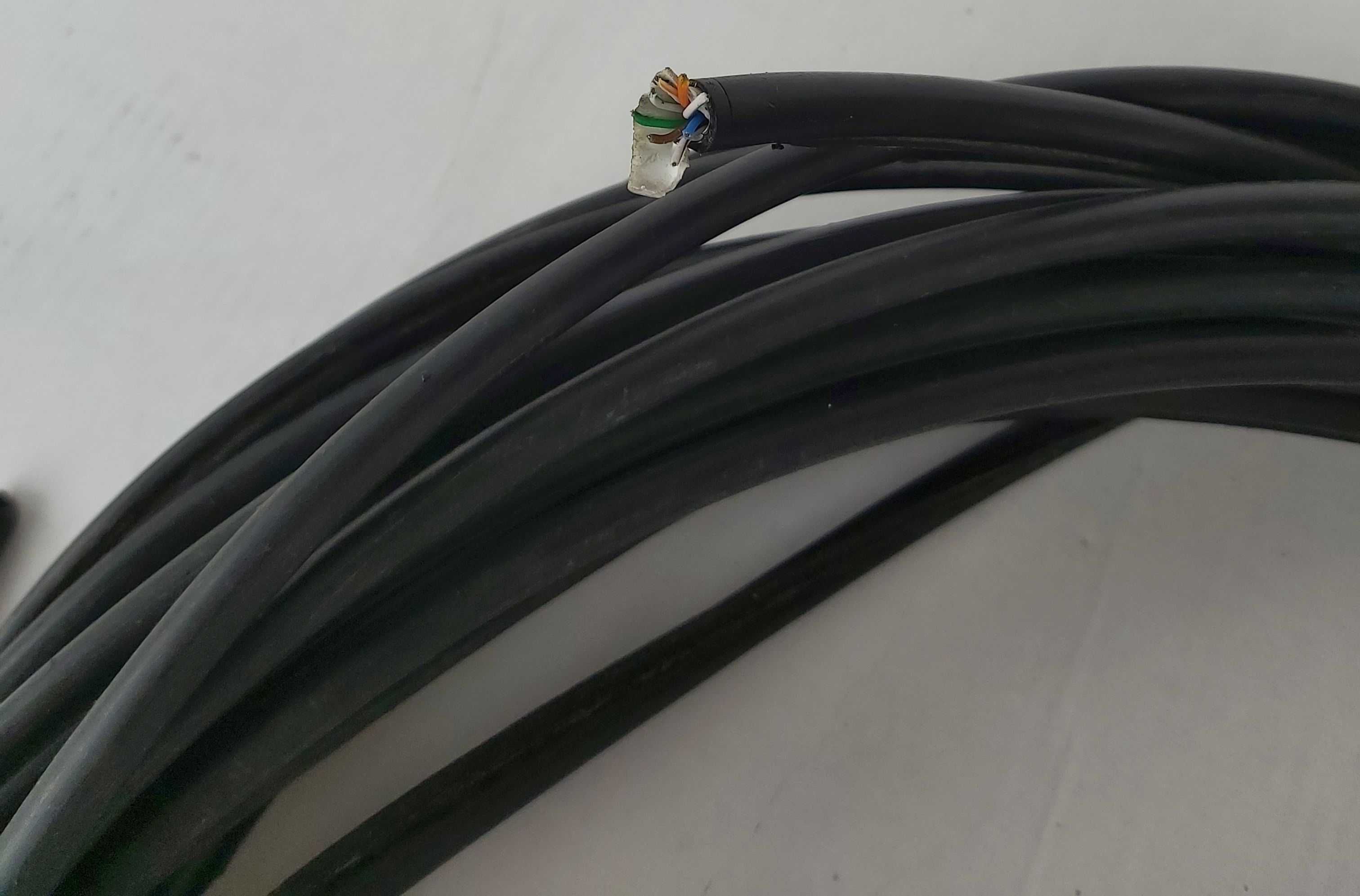 Kabel Komputerowy UTP Skrętka Cat. 5e Ekran z Linką Nośną 15 Metrów