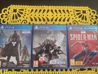 Gry na Ps4 SPAIDER-MAN,DESTINY pierwsza i druga część