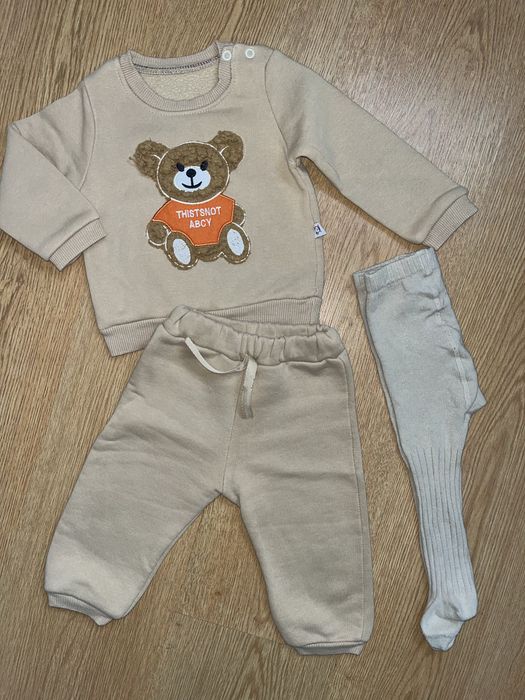 Одяг на 6-9 місяців від next,zara,бодіки,теплий костюм,спортивна кофта