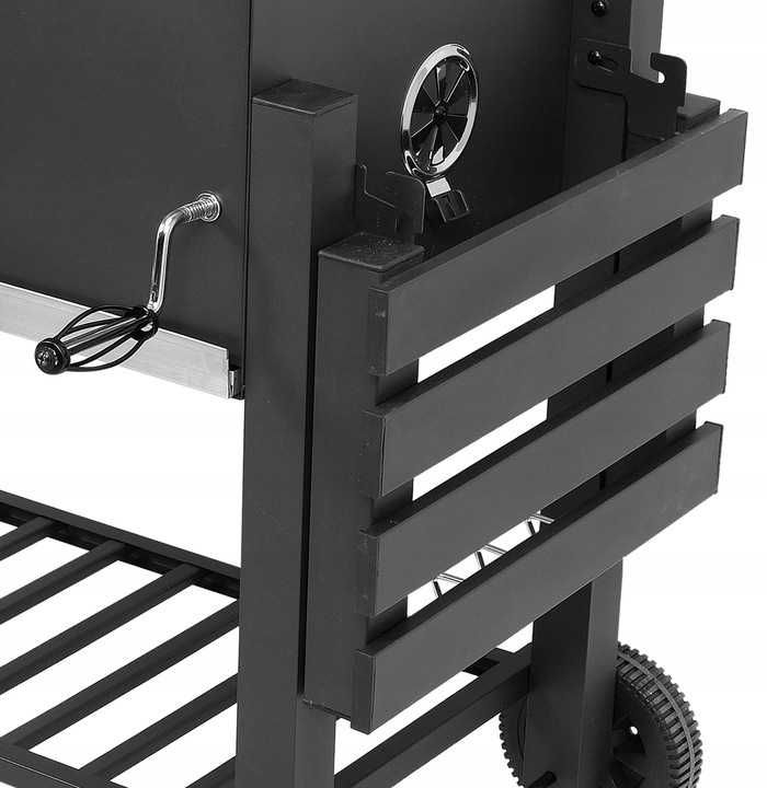 DUŻY GRILL WĘGLOWY Ogrodowy BBQ Regulowany 159cm 35KG