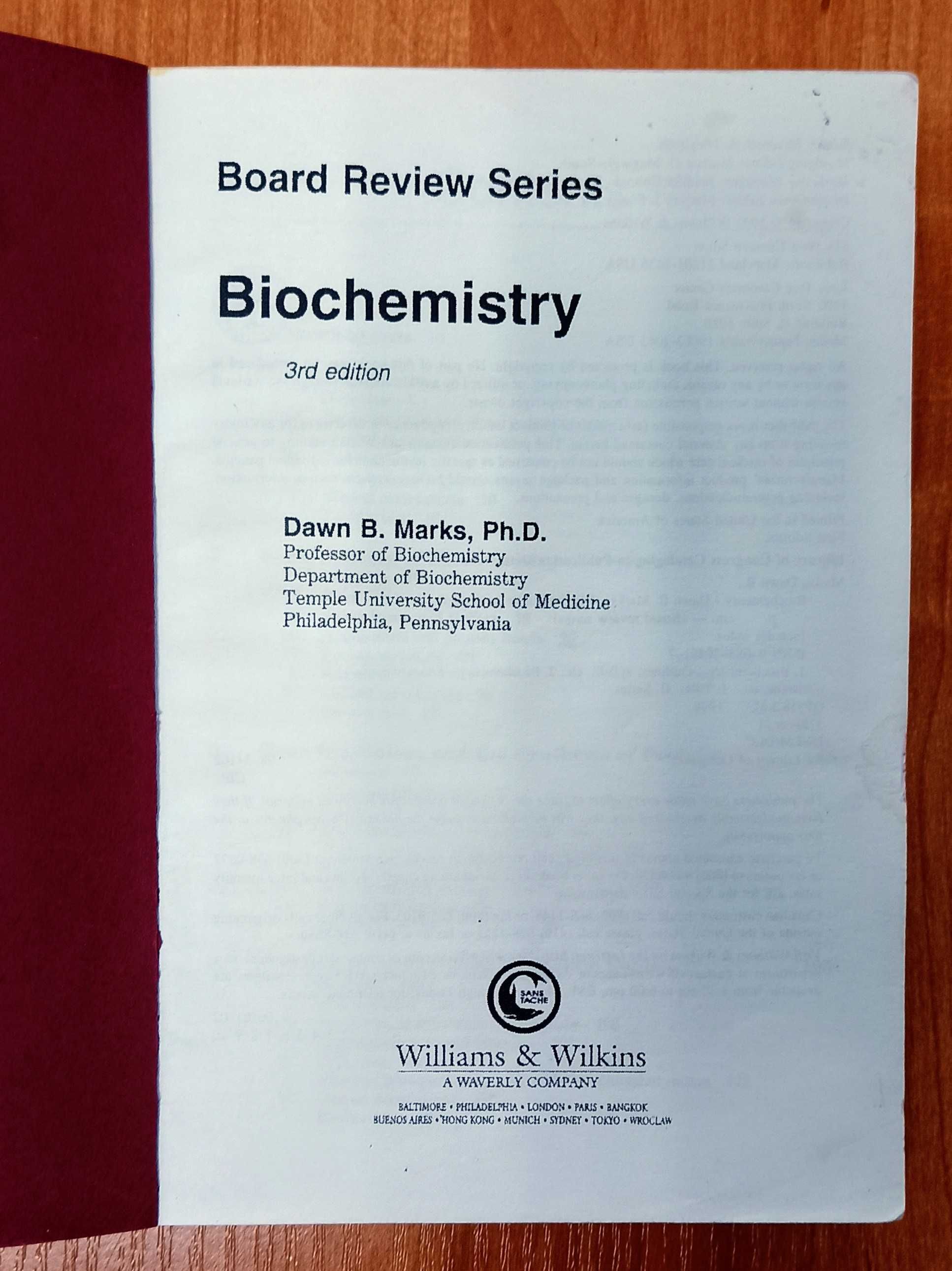 Biochemistry Dawn Marks 3rd Board Reviev Series Biochemia podręcznik