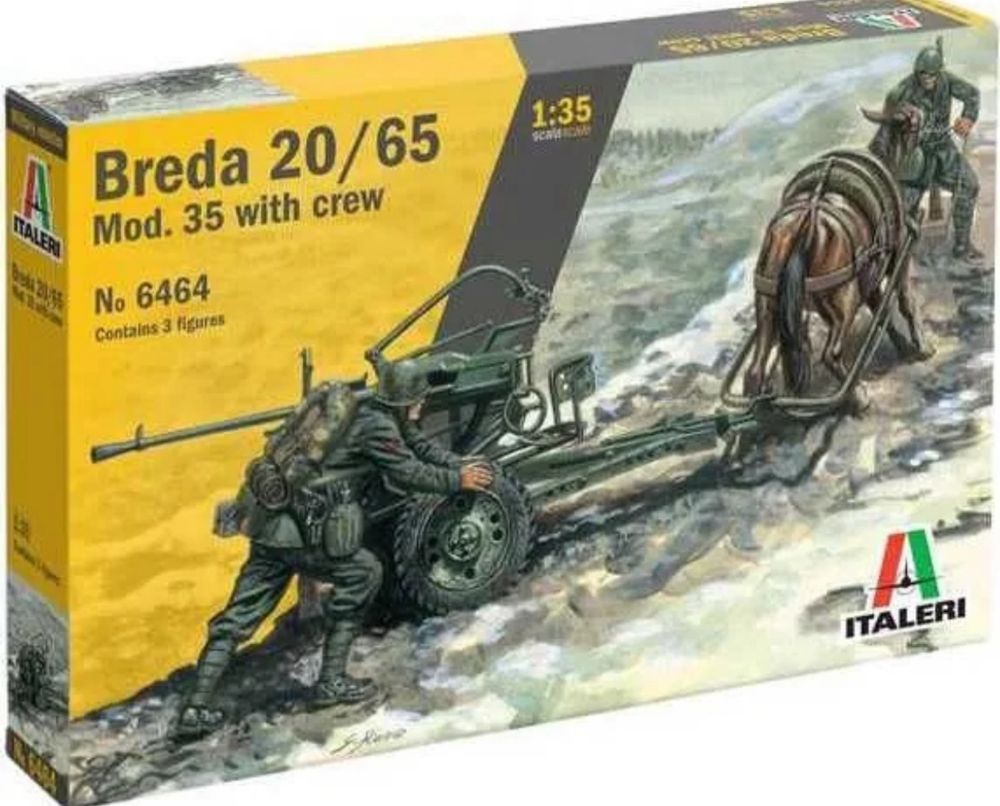 ITALERI 6464 1:35 Breda 20/65 Mod. 35 with crew