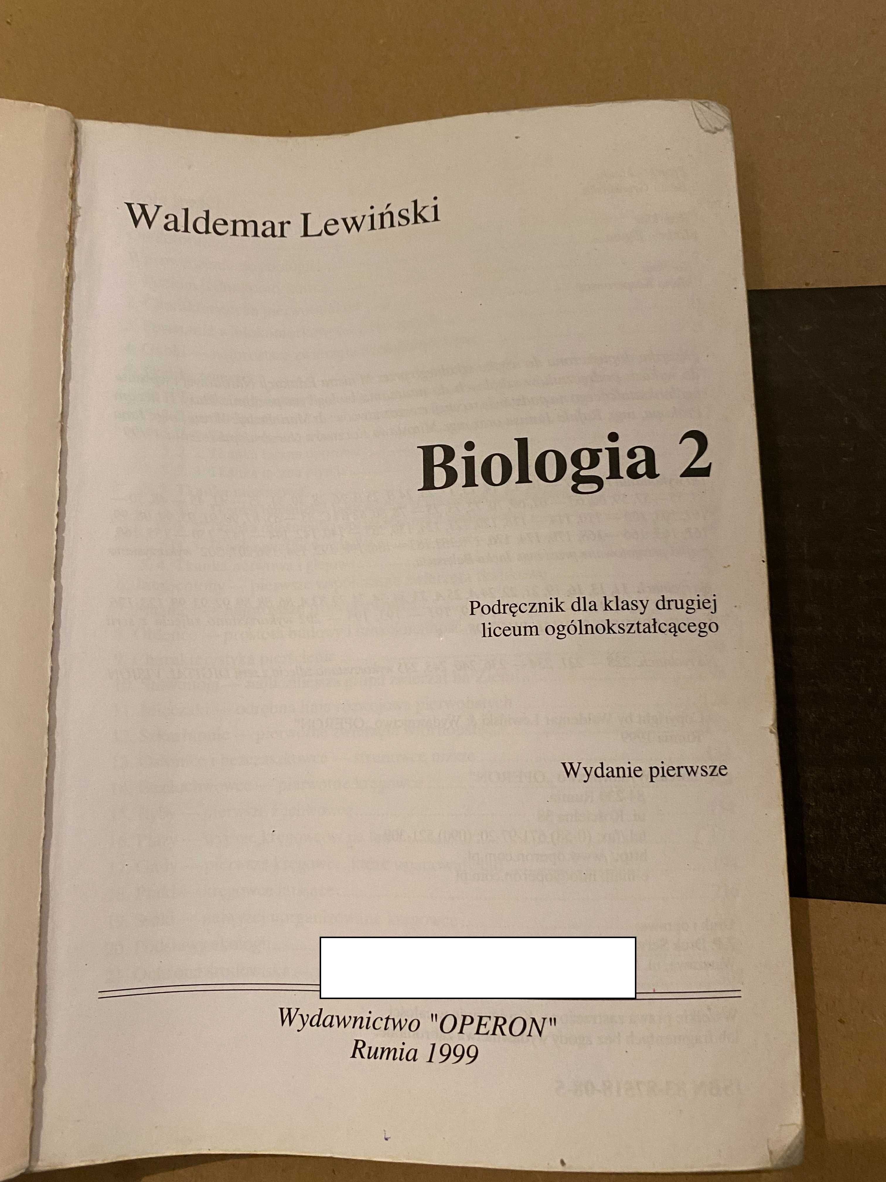 Biologia 2, Lewiński Walkiewicz, Operon 1999