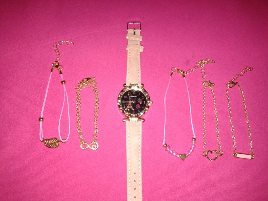 Zegarek+ biżuteria CYRKONIE