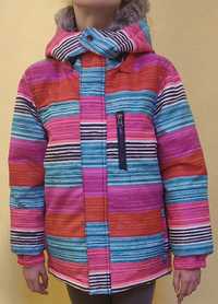 Теплая лыжная детская куртка, рост 128