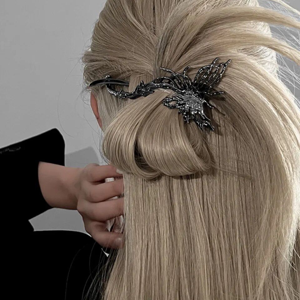 Елегантна заколка для волосся з метеликом в корейському стилі y2k