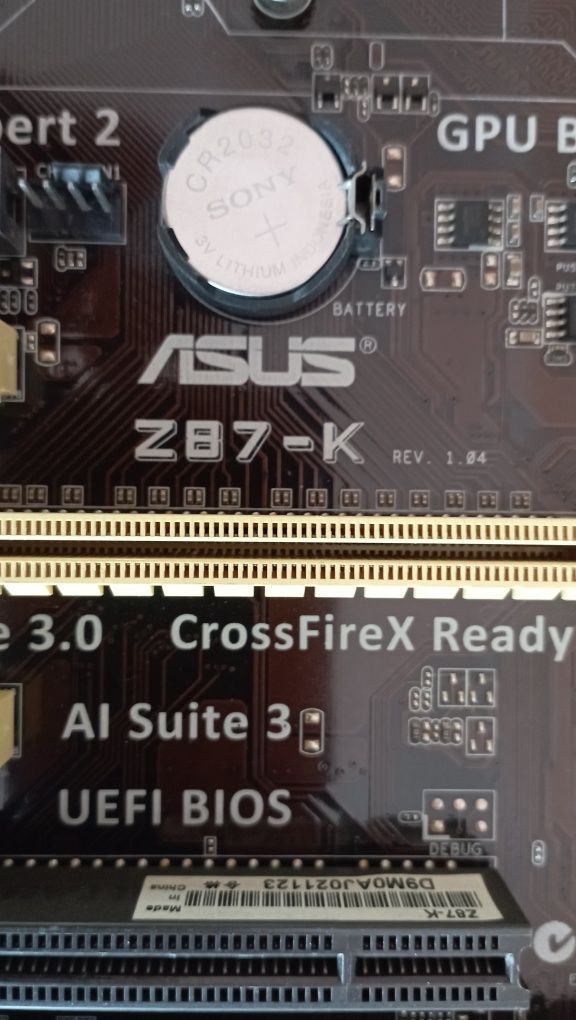 Материнская плата ASUS Z87-k, 1150 сокет.
