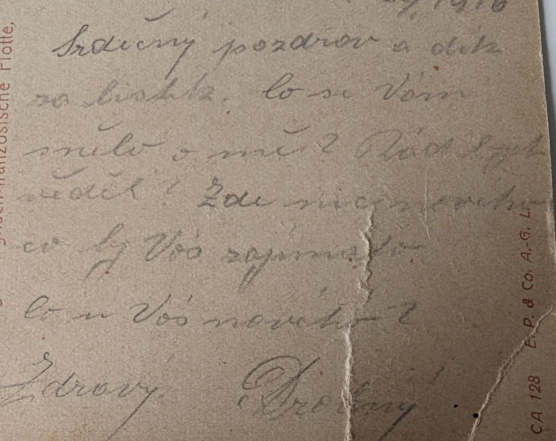 Kartka pocztowa z 1916 roku, wojsko, żołnierz, Gallipoli, Prościejów