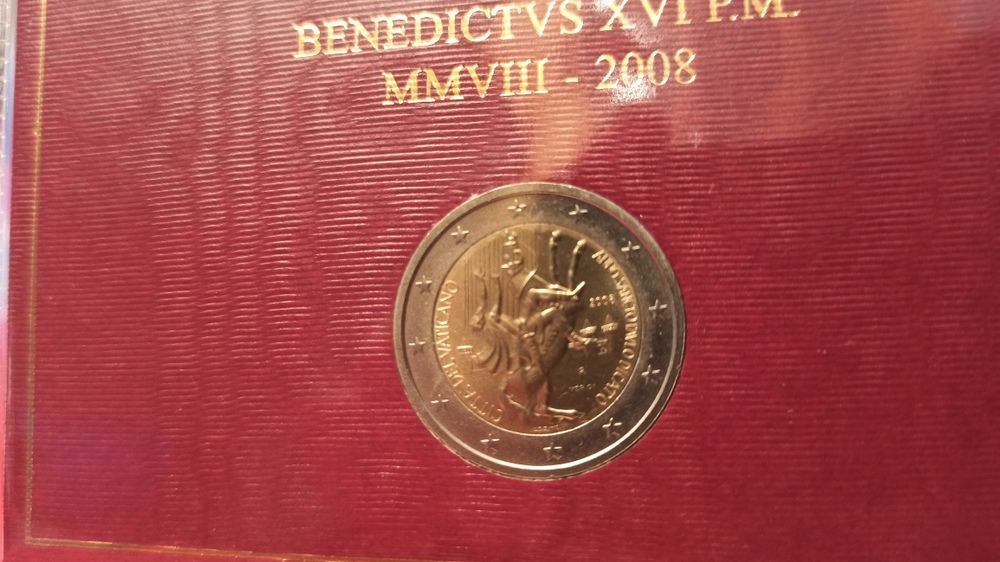 Vaticano 2 euros comem. 2008 - RARA