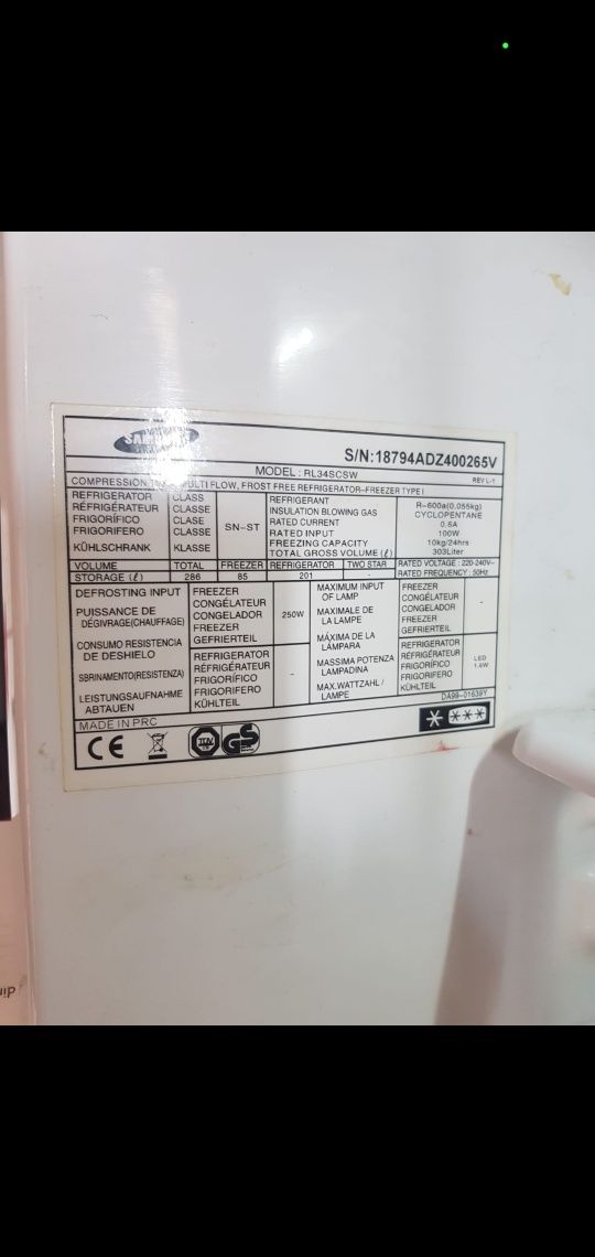 Frigorífico 286Lt