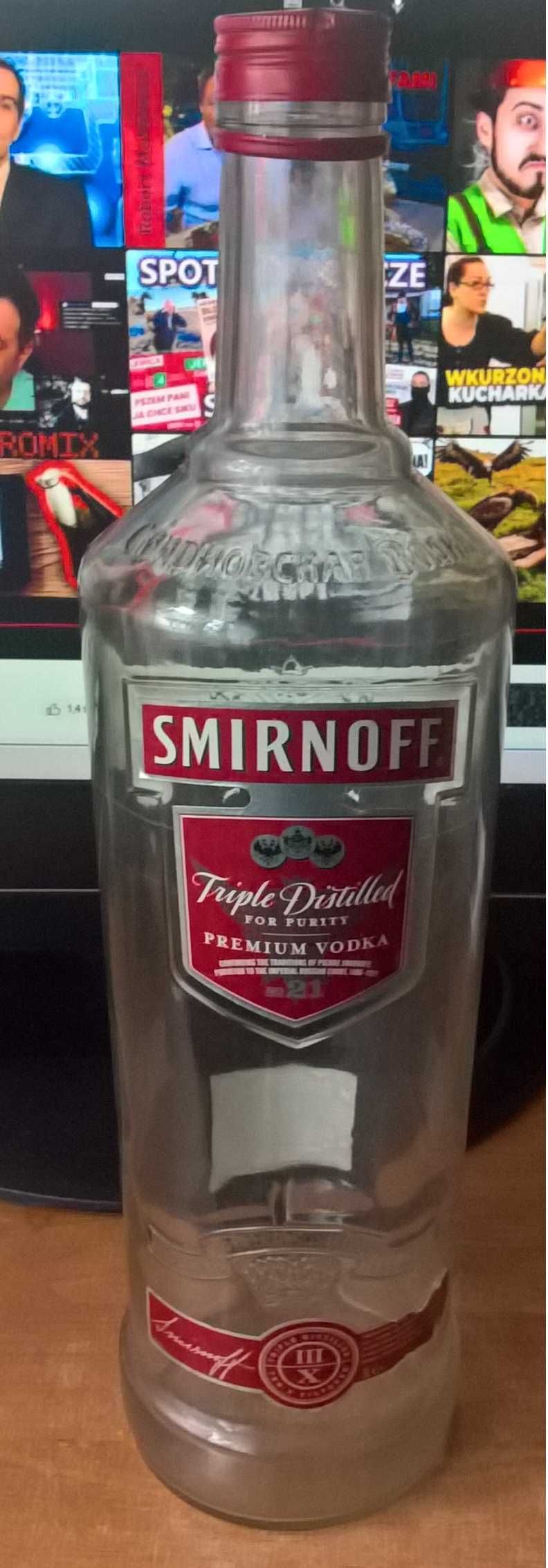 Butelka Smirnoff 3 L Pusta Kolekcjonerska