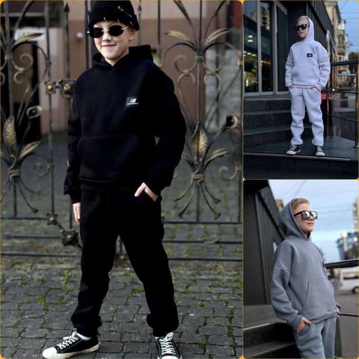 Нові теплі дитячі костюми з начесом Трехнитка на флисе костюм детский