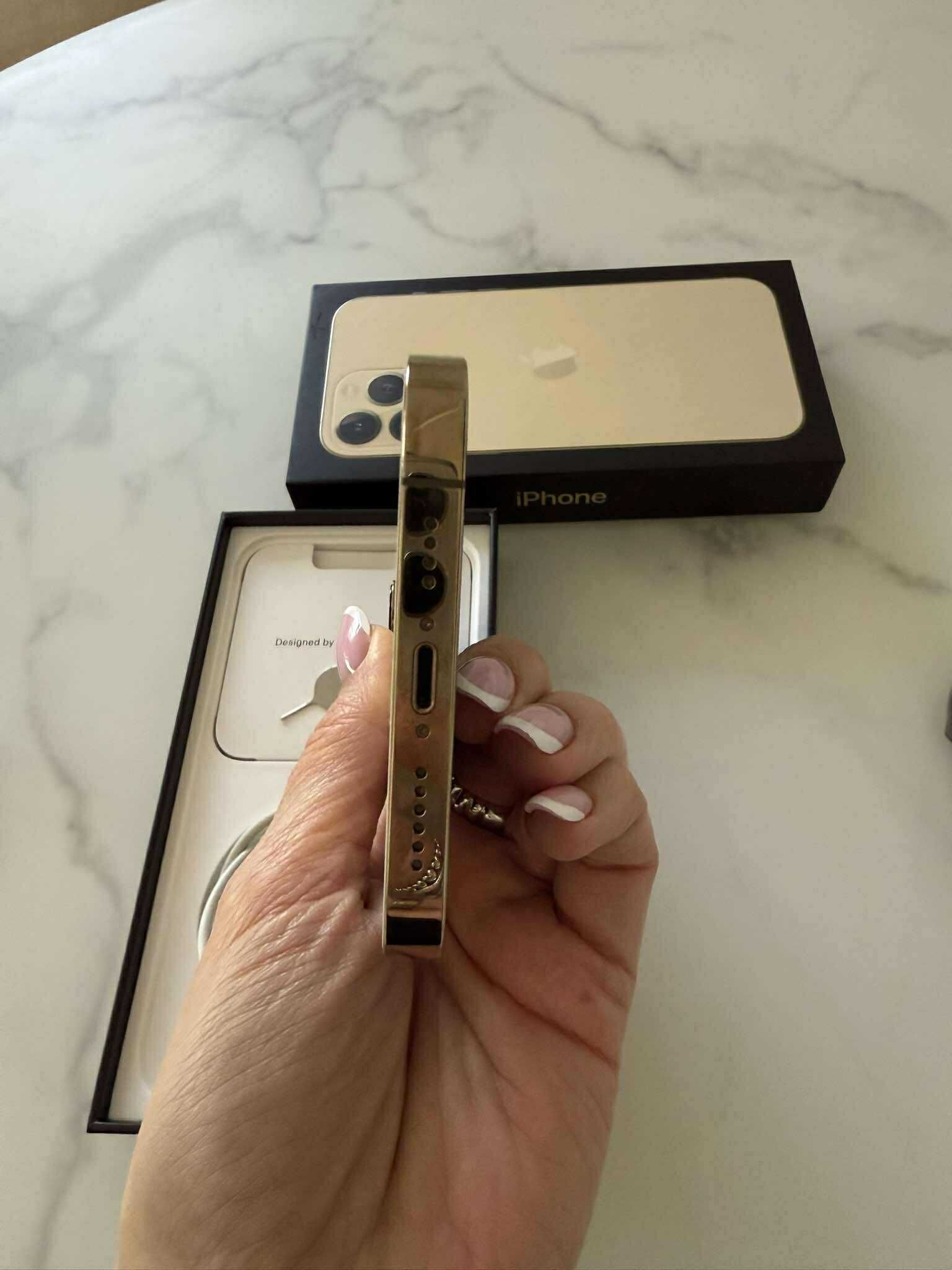 iPhone 13 Pro Max 256gb Gold Stan Idealny Bateria 87% GRATISY