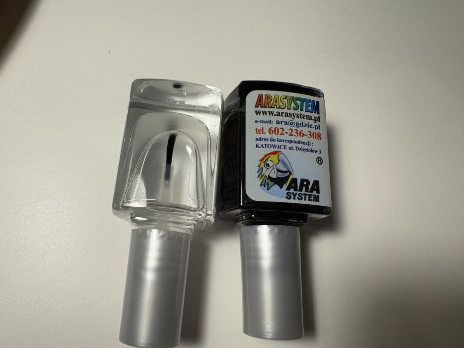 Zaprawka do lakieru Ara System Volkswagen LC5F i lakier bezbarwny vag