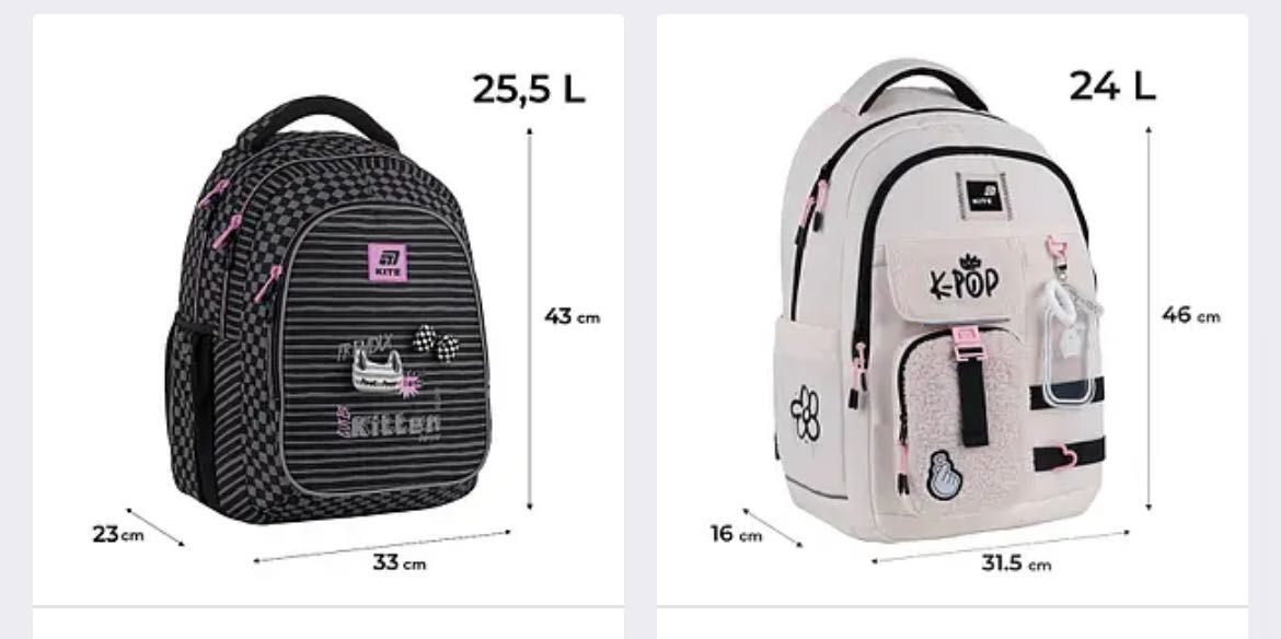Рюкзак Kite K25-903L шкільний портфель ортопедичний ранець оригінал