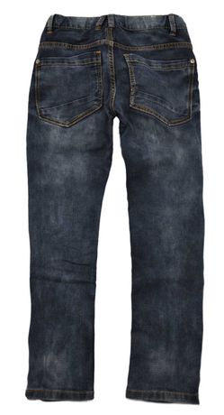 C&A spodnie cieniowane marmurkowe jeansy r 128