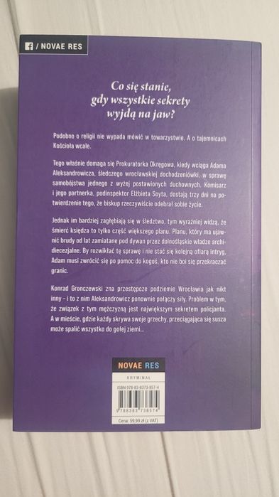 Książka Susza, miasto gasnących świateł, Aleksandra Świderska, nowa