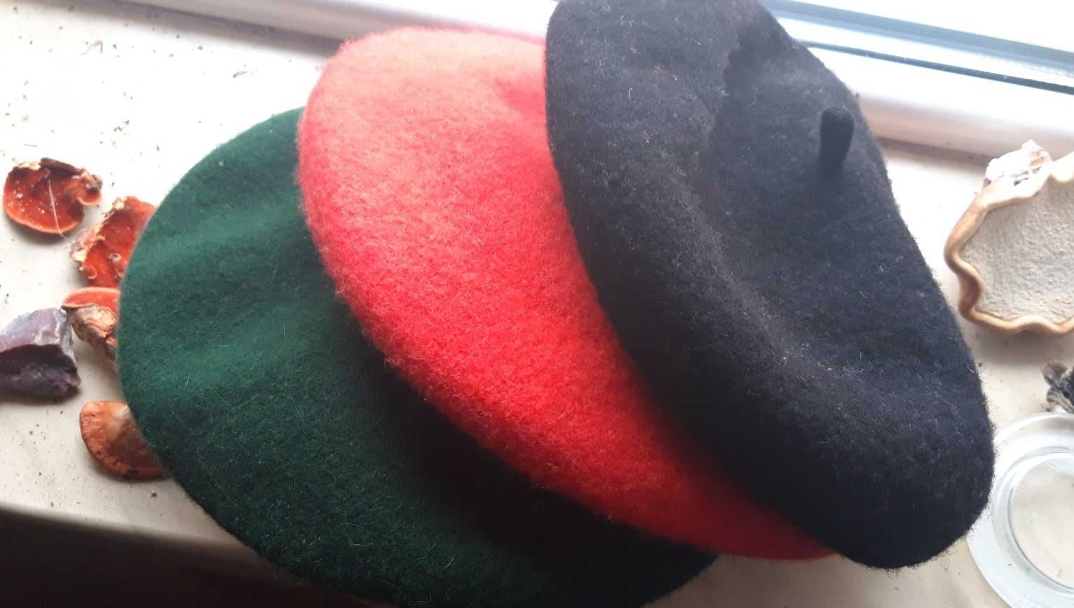 Beret czapka 3kolory