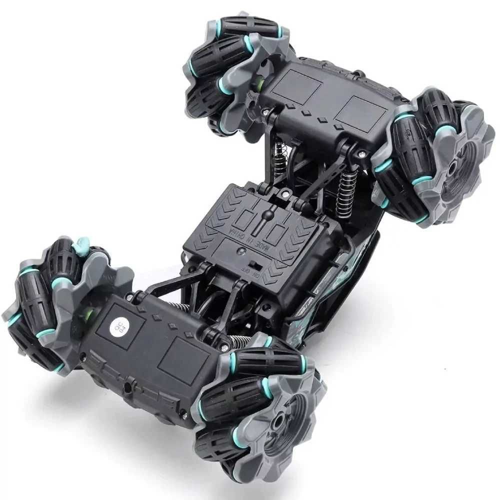 Джип перевертыш радиоуправляемый 4WD с Toy car 3855 Черный с желтым