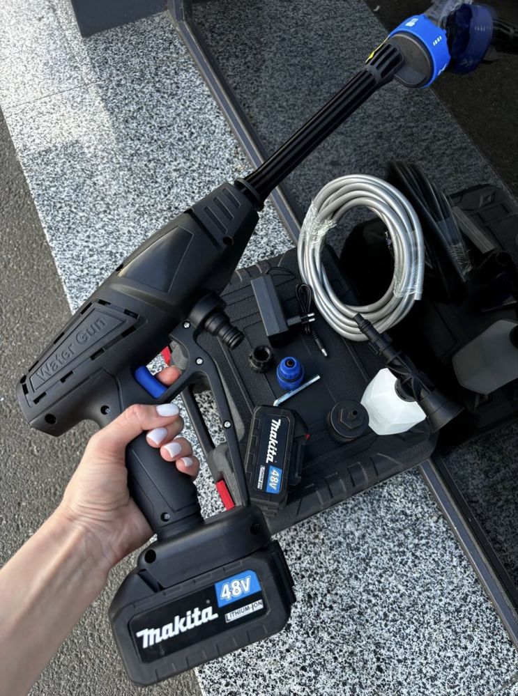 Авто мийка Makita високого тиску автономна акумуляторна на 2 батареї