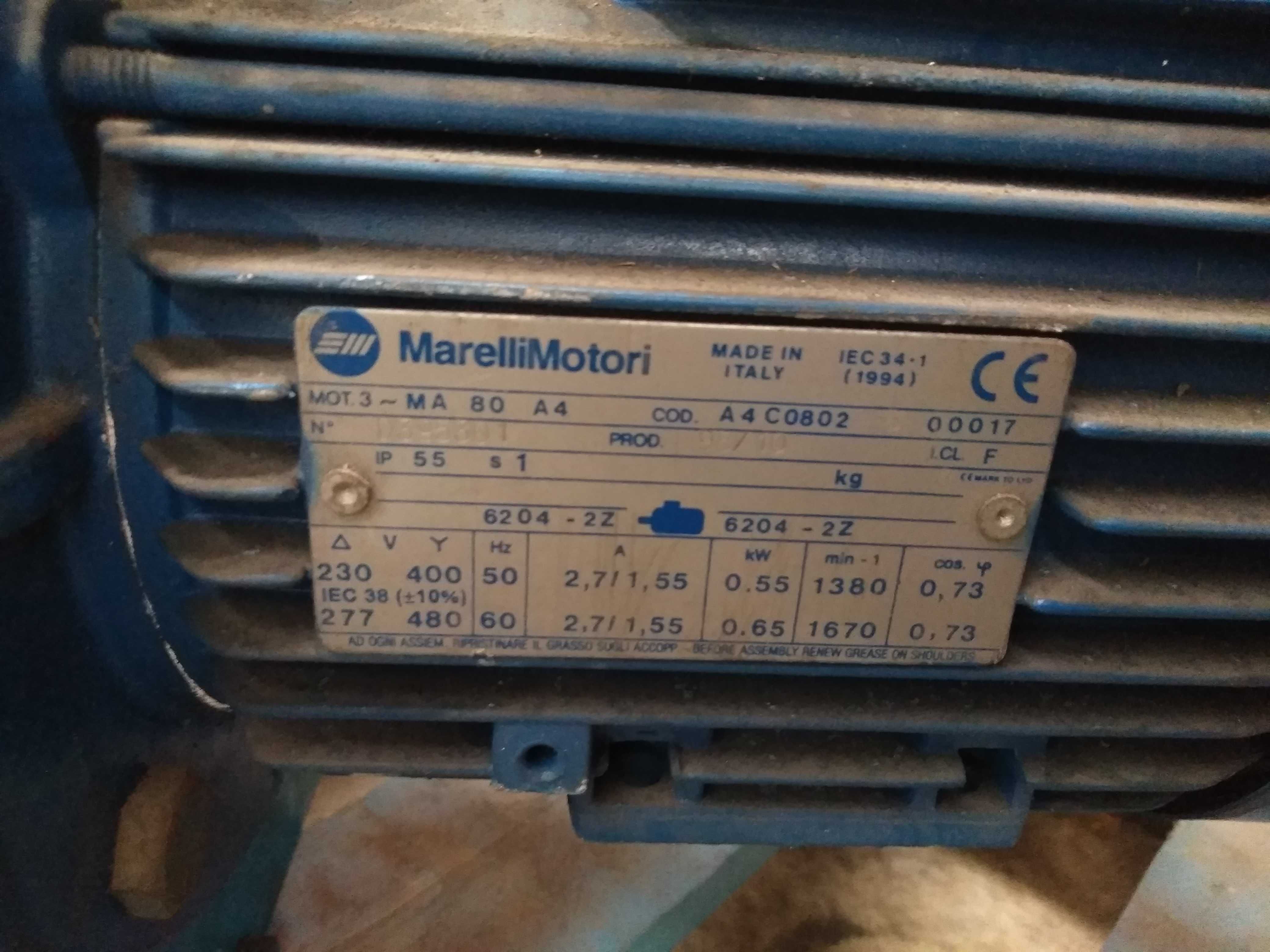Motoredutor Renold PM 35 i=22.26; n2=62rpm M2=±75Nm