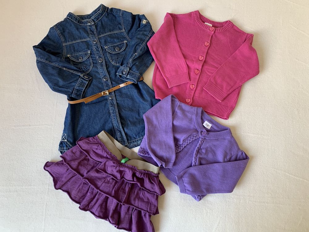 PAKA ubranek BENETTON ZARA H&M body bluzeczka 80 cm j. NOWE 9-12 m