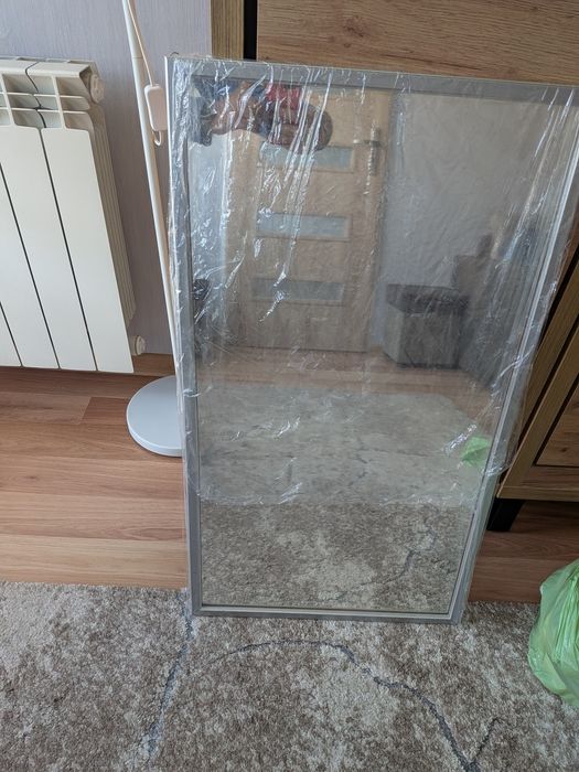 Lustro w aluminiowej ramie oddam za płyn do płukania