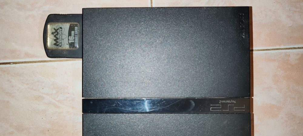 PlayStation 2 + Comando Original + Cartão de Memória